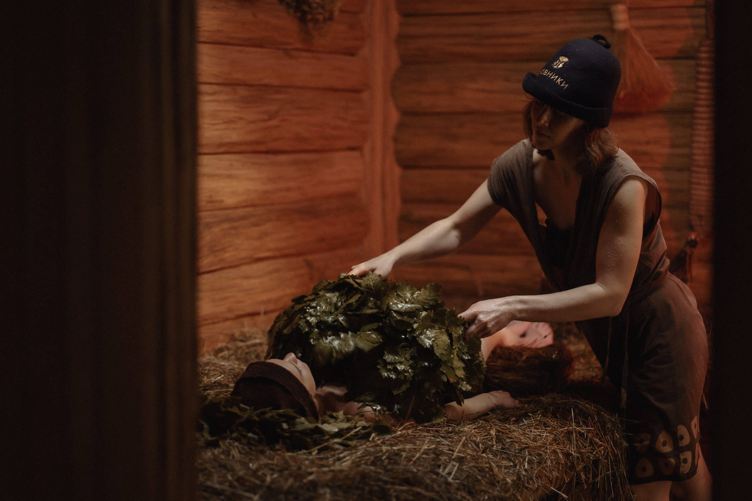 Основное парение — деревенская баня